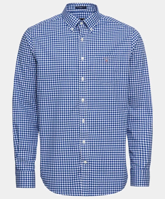 Mėlyni languoti marškiniai - Gant