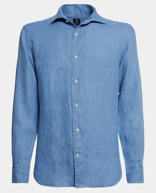 Mėlyni lininiai marškiniai - Boggi