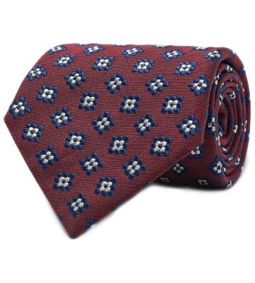 Stilinga vyriška dovana raudonas raštuotas kaklaraištis