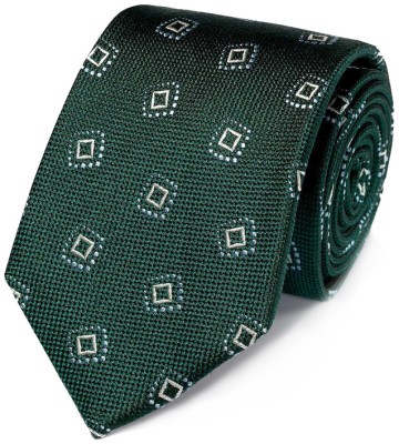 Stilinga vyriška dovana žalias raštuotas kaklaraištis