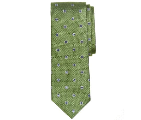 Žalias raštuotas kaklaraištis