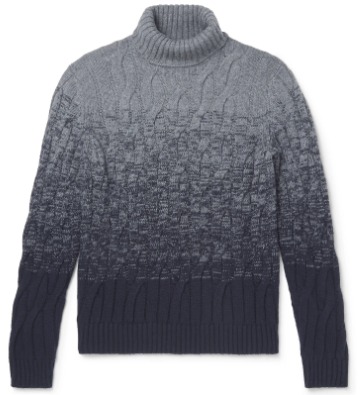 Pereinančių spalvų megztinis